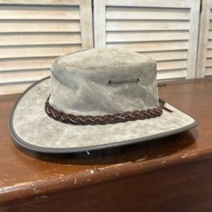 Barmah Australia Foldover Suede Hat